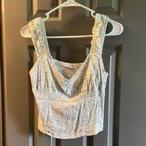 Floral Print Sleeveless Top